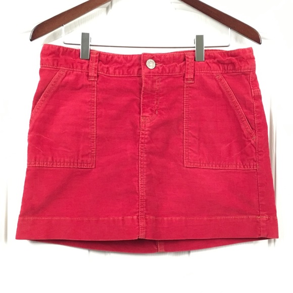 Red GAP Corduroy Skirt - Picture 1 of 3